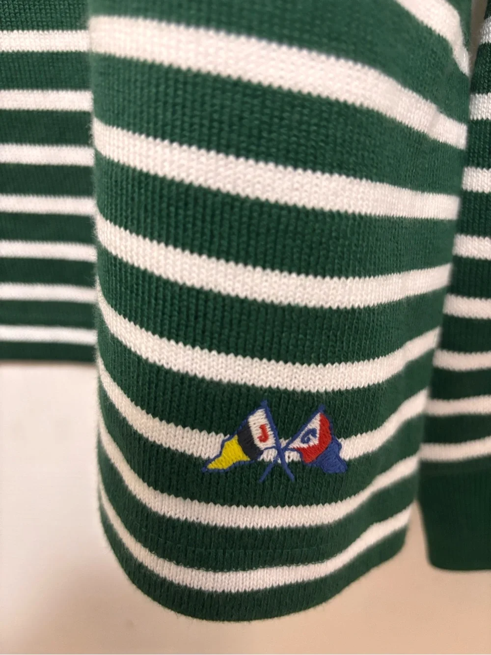 NWT J.Crew Long-Sleeve Crewneck in Striped Maritime Jersey
